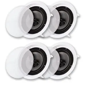 Acoustic Audio CS-IC83 in Ceiling 8" Speaker 2 Pair Pack 3 Way Home Theater 1400 Watt Acoustic Audio CS-IC83 in Ceiling 8" Speaker 2 Pair Pack 3 Way Home Theater 1400 Watt