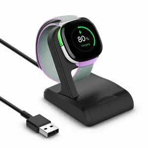 Charger Compatible with Google Fitbit Ace LTE | Anti-Slip Charging Stand Dock with 3Ft USB Cable Cord Charger Compatible with Google Fitbit Ace LTE | Anti-Slip Charging Stand Dock with 3Ft USB Cable Cord