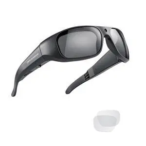 OhO Smart Camera Glasses, Full HD 1080P Polarized Sunglasses with Built-in Memory for Outdoor Sport, Men/Women, Black Frame-black Lens, 32GB OhO Smart Camera Glasses, Full HD 1080P Polarized Sunglasses with Built-in Memory for Outdoor Sport, Men/Women, Black Frame-black Lens, 32GB