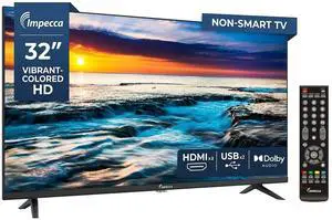32 LED TV 720P HD, HDMI & USB Ports Full Function Remote Control Built-in Stereo Speakers Wall Mountable Frameless Design, None-Smart 32 LED TV 720P HD, HDMI & USB Ports Full Function Remote Control Built-in Stereo Speakers Wall Mountable Frameless Design, None-Smart