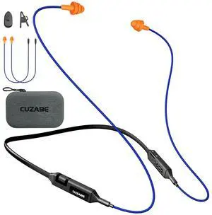 Bluetooth Earplug Headphones for Work, Neckband Wireless Ear Plugs Earbuds, 29 dB Noise Reduction Ear Protection with Replacement Ear Tips, 30 Hour Battery, OSHA Compliant for Industrial Safety Bluetooth Earplug Headphones for Work, Neckband Wireless Ear Plugs Earbuds, 29 dB Noise Reduction Ear Protection with Replacement Ear Tips, 30 Hour Battery, OSHA Compliant for Industrial Safety
