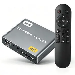 4K@30Hz HD Digital Media Player with USB/TF Card Slot for TV Projector | Support Digital Signage, H.265 HEVC MP4 MKV MP3 Photos PPT, HDMI & AV Output, Remote Control, Plug & Play, Auto Playback Loop 4K@30Hz HD Digital Media Player with USB/TF Card Slot for TV Projector | Support Digital Signage, H.265 HEVC MP4 MKV MP3 Photos PPT, HDMI & AV Output, Remote Control, Plug & Play, Auto Playback Loop