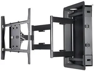 Recessed in Wall TV Mount, 28-Inch Extension and Cable Management | Flush Fit Flat Curved 55"-90" TVs, Low-Profile Hidden Install, Wood Concrete Compatible, VESA 200x200-800x600, 16" Studs Only Recessed in Wall TV Mount, 28-Inch Extension and Cable Management | Flush Fit Flat Curved 55"-90" TVs, Low-Profile Hidden Install, Wood Concrete Compatible, VESA 200x200-800x600, 16" Studs Only