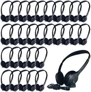 30 Pack Class Set Headphones for Kids Students School Classroom Bulk Earphones Adjustable with 3.5 mm Jack for Library Children Adults(006 Black) 30 Pack Class Set Headphones for Kids Students School Classroom Bulk Earphones Adjustable with 3.5 mm Jack for Library Children Adults(006 Black)