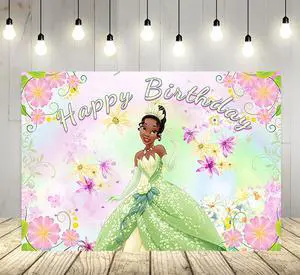 Princess Tiana Backdrop for Birthday Party Supplies Purple Photo Backgrounds Princess and The Frog Birthday Theme Baby Shower Banner 59x38in Princess Tiana Backdrop for Birthday Party Supplies Purple Photo Backgrounds Princess and The Frog Birthday Theme Baby Shower Banner 59x38in