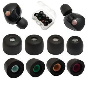 Memory Foam Replacement Ear Tips for Sony WF-1000XM5 with Filter Screen | 4 Pairs L/M/S/XS, Anti-Slip Tips for Sony Earbuds, Noise Isolating & Comfort Fit, Compatible with WF-1000XM4, Black Memory Foam Replacement Ear Tips for Sony WF-1000XM5 with Filter Screen | 4 Pairs L/M/S/XS, Anti-Slip Tips for Sony Earbuds, Noise Isolating & Comfort Fit, Compatible with WF-1000XM4, Black