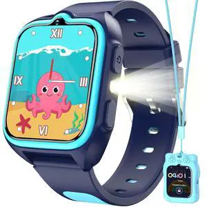 Kids Smart Watch with 32 Puzzle Games, HD Camera & Video Recording, 1.75" Touch Screen, Flashlight,Music Player, Pedometer, Alarm Clock,Stopwatch,Kids Watch for Boys Ages 4-12 Kids Smart Watch with 32 Puzzle Games, HD Camera & Video Recording, 1.75" Touch Screen, Flashlight,Music Player, Pedometer, Alarm Clock,Stopwatch,Kids Watch for Boys Ages 4-12