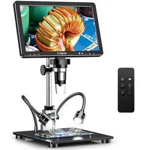 DM12 Digital Soldering Microscope 2000X, 10.1" Coin Microscope, HDMI DM12 Digital Soldering Microscope 2000X, 10.1" Coin Microscope, HDMI