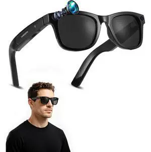 Your First Smart Glasses Sidekick Glasses, 8MP HD Video Recording | 410mAh Battery, Object Recognition & Real-Time Translation, Camera Glasses for Outdoor Activities for Women Men, Black Your First Smart Glasses Sidekick Glasses, 8MP HD Video Recording | 410mAh Battery, Object Recognition & Real-Time Translation, Camera Glasses for Outdoor Activities for Women Men, Black