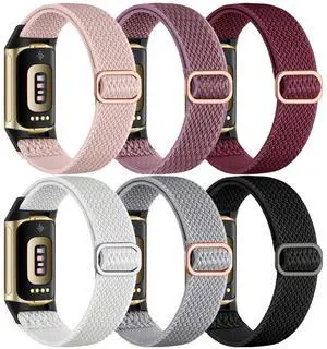 6 Pack Stretchy Solo Loop Compatible with Fitbit Charge 5 Bands/Fitbit Charge 6 Bands for Women Men, Soft Nylon Adjustable Sport Elastic Wristbands Replacement Strap for Fitbit Charge 5/6 6 Pack Stretchy Solo Loop Compatible with Fitbit Charge 5 Bands/Fitbit Charge 6 Bands for Women Men, Soft Nylon Adjustable Sport Elastic Wristbands Replacement Strap for Fitbit Charge 5/6