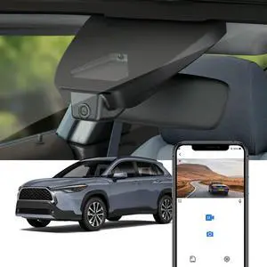 4K Dash Cam Suitable for Toyota Corolla Cross 2023-2026 & Hybrid (NOT Corolla), OEM Factory Look, UHD 2160P Video, Built-in WiFi & APP, Loop Recording, G-Sensor, Plug & Play, 64GB Card 4K Dash Cam Suitable for Toyota Corolla Cross 2023-2026 & Hybrid (NOT Corolla), OEM Factory Look, UHD 2160P Video, Built-in WiFi & APP, Loop Recording, G-Sensor, Plug & Play, 64GB Card