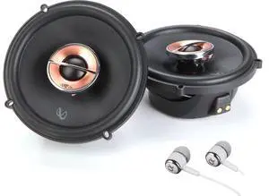 New Kappa 62IX 6.5" 225 Watts Max (75 Watts RMS) 2-Way Coaxial Car Audio Stereo Multi Element Speakers with UniPivot Tweeters with Oversized Voice Coils - Pair with Alphasonik Earbuds New Kappa 62IX 6.5" 225 Watts Max (75 Watts RMS) 2-Way Coaxial Car Audio Stereo Multi Element Speakers with UniPivot Tweeters with Oversized Voice Coils - Pair with Alphasonik Earbuds
