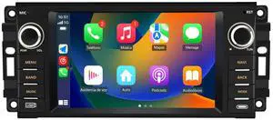 Car Radio Stereo for Jeep Wrangler JK 2007-2018,Android 13 Touch Screen Wireless CarPlay Android Auto Bluetooth GPS 2+32G Head Unit with FM DSP Car Radio Stereo for Jeep Wrangler JK 2007-2018,Android 13 Touch Screen Wireless CarPlay Android Auto Bluetooth GPS 2+32G Head Unit with FM DSP