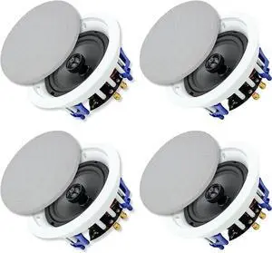 6.5 inch 640 Watts Ceiling Speakers 2 Way Flush Mount Passive for Office,Kitchen,Living Room(4 Speakers) 6.5 inch 640 Watts Ceiling Speakers 2 Way Flush Mount Passive for Office,Kitchen,Living Room(4 Speakers)