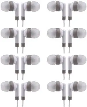 Bulk Earbuds Headphones 50 Pack, Wholesale Disposable Earphones for Schools Classroom Students Kids Children (White) Bulk Earbuds Headphones 50 Pack, Wholesale Disposable Earphones for Schools Classroom Students Kids Children (White)