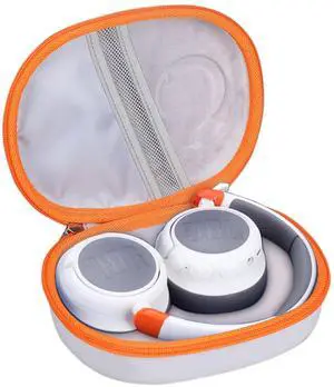Headphone Case for JBL Junior 470NC/ JR 470 NC/JR 460 NC/Tune 670NC Kids Headphone (Box Only) (Grey-Orange) Headphone Case for JBL Junior 470NC/ JR 470 NC/JR 460 NC/Tune 670NC Kids Headphone (Box Only) (Grey-Orange)