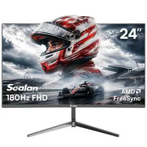 24 Inch 180Hz Gaming Monitor, FHD(1920 x1080) | VA Panel with HDR10, FreeSync, 98% sRGB, HDMI and DisplayPort, VESA Wall Mountable for PC, Laptop 24 Inch 180Hz Gaming Monitor, FHD(1920 x1080) | VA Panel with HDR10, FreeSync, 98% sRGB, HDMI and DisplayPort, VESA Wall Mountable for PC, Laptop