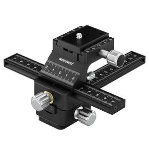 4-Way Macro Focusing Rail Slider with Quick Release Plate, 1/4-20 Thread for Macro Photography and Close-Up Shooting, Compatible with Canon Nikon Fujifilm Sony DSLR Mirrorless Camera 4-Way Macro Focusing Rail Slider with Quick Release Plate, 1/4-20 Thread for Macro Photography and Close-Up Shooting, Compatible with Canon Nikon Fujifilm Sony DSLR Mirrorless Camera