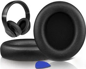 Ear Pads for Beats Studio Pro Headphones, Softer Protein Leather, Added Thickness, Noise Isolation Foam - Black Ear Pads for Beats Studio Pro Headphones, Softer Protein Leather, Added Thickness, Noise Isolation Foam - Black