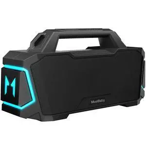 80W Portable Bluetooth Speaker, Loud Bass, IPX6 Waterproof, Black | Workshop, tailgate, RV, projector nights, fishing trips, boat deck, cookouts, USB music, AUX input, and room-filling audio 80W Portable Bluetooth Speaker, Loud Bass, IPX6 Waterproof, Black | Workshop, tailgate, RV, projector nights, fishing trips, boat deck, cookouts, USB music, AUX input, and room-filling audio