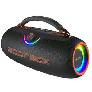 Portable Bluetooth Speakers, 80W Wireless Outdoor Speakers, Black | IPX6 Waterproof, Bluetooth 5.3, Bass Boost, 24H Playtime, 8000mAh, RGB Lights, TWS Pairing for Party, Camping, Beach & Pool Portable Bluetooth Speakers, 80W Wireless Outdoor Speakers, Black | IPX6 Waterproof, Bluetooth 5.3, Bass Boost, 24H Playtime, 8000mAh, RGB Lights, TWS Pairing for Party, Camping, Beach & Pool