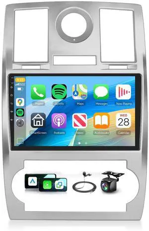 2+64G Car Radio Stereo for Chrysler 300 300C 2004-2011 with Wireless Carplay/Android Auto,Android Car Stereo 9 Touch Screen GPS Navigation DSP 5G WiFi Bluetooth FM/RDS Mirror Link SWC+Backup Camera 2+64G Car Radio Stereo for Chrysler 300 300C 2004-2011 with Wireless Carplay/Android Auto,Android Car Stereo 9 Touch Screen GPS Navigation DSP 5G WiFi Bluetooth FM/RDS Mirror Link SWC+Backup Camera