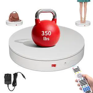 Remote-Controlled Motorized Electric Turntable,Rotating Display Stand,Speed-Adjustable Rotating Platform,Multi-Mode 360° Photography Turntable for 3D Scan,Photography,Showcase(12.6inch/White) Remote-Controlled Motorized Electric Turntable,Rotating Display Stand,Speed-Adjustable Rotating Platform,Multi-Mode 360° Photography Turntable for 3D Scan,Photography,Showcase(12.6inch/White)