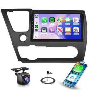 4G+64G Car Stereo for Honda Civic 2013 2014 2015 2016 2017 Radio,Wireless Carplay Android Auto,9inch 1280x720P IPS Touch Screen,32EQ,5.0Bluetooth,IP69K Backup Camera,MirrorLink FM/RDS 4G+64G Car Stereo for Honda Civic 2013 2014 2015 2016 2017 Radio,Wireless Carplay Android Auto,9inch 1280x720P IPS Touch Screen,32EQ,5.0Bluetooth,IP69K Backup Camera,MirrorLink FM/RDS