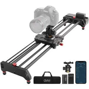 GVM Motorized Camera Slider,31" Wireless Carbon Fiber Dolly Rail Camera Slider with APP Control, Motorized Time Lapse and Video Shot Follow Focus Shot and 120 Degree Panoramic Shooting GVM Motorized Camera Slider,31" Wireless Carbon Fiber Dolly Rail Camera Slider with APP Control, Motorized Time Lapse and Video Shot Follow Focus Shot and 120 Degree Panoramic Shooting