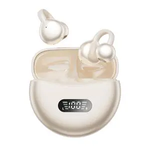 Clip On Earbuds Open Ear Ear Buds Wireless Bluetooth 5.4 Headphones,48H Playtime,IPX6 Waterproof,Touch Control,Comfortable for Workouts and Daily Use (Skin) Clip On Earbuds Open Ear Ear Buds Wireless Bluetooth 5.4 Headphones,48H Playtime,IPX6 Waterproof,Touch Control,Comfortable for Workouts and Daily Use (Skin)