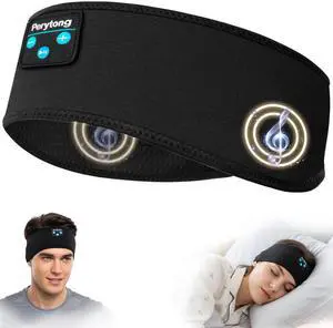 Sleep Headphones Bluetooth 5.4 Headband, Wireless Sleep Headphones with Ultra-Thin HD Stereo Speakers for Side Sleepers, Soft & Sweat Resistant Sport Headband for Yoga Travel Workout Sleep Headphones Bluetooth 5.4 Headband, Wireless Sleep Headphones with Ultra-Thin HD Stereo Speakers for Side Sleepers, Soft & Sweat Resistant Sport Headband for Yoga Travel Workout