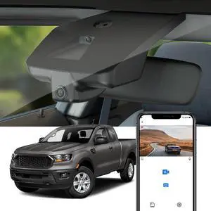 4K Dash Cam Suitable for Ford Ranger 2019-2023 XL XLT Lariat (Has Rain Sensor), OEM Factory Look, UHD 2160P Video, Built-in WiFi & APP, Loop Recording, G-Sensor, Easy to Install, 64GB Card 4K Dash Cam Suitable for Ford Ranger 2019-2023 XL XLT Lariat (Has Rain Sensor), OEM Factory Look, UHD 2160P Video, Built-in WiFi & APP, Loop Recording, G-Sensor, Easy to Install, 64GB Card