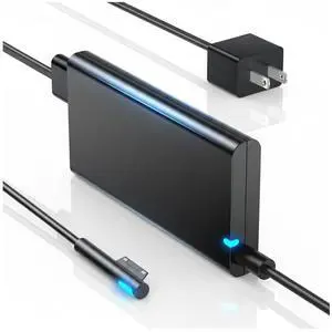 65W Microsoft-Surface Pro Charger,Fast Charging Extender AC Power Supply | Compatible for Windows Surface Pro 9, 8,7+,7,6,5,4,3,X;Microsoft Surface Laptop 5,4,3,2,1;Surface Book 2,1;Surface Go 3,2,1 65W Microsoft-Surface Pro Charger,Fast Charging Extender AC Power Supply | Compatible for Windows Surface Pro 9, 8,7+,7,6,5,4,3,X;Microsoft Surface Laptop 5,4,3,2,1;Surface Book 2,1;Surface Go 3,2,1