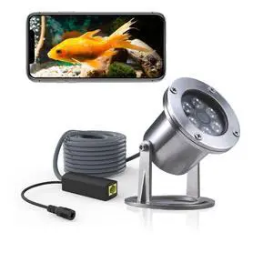 Underwater Cameras 304 Stainless Steel IP68 5MP 2592×1944 POE IP Camera 32Ft Cable Koi Pond Camera Underwater Cameras 304 Stainless Steel IP68 5MP 2592×1944 POE IP Camera 32Ft Cable Koi Pond Camera