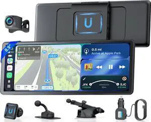 8.9" Portable CarPlay Screen for Car with Magnetic Mount | Wireless Apple CarPlay & Android Auto/ Waterproof 1080P Backup Camera/ GPS Navigation/ Plug & Play/ Voice Control/Mirror Link 8.9" Portable CarPlay Screen for Car with Magnetic Mount | Wireless Apple CarPlay & Android Auto/ Waterproof 1080P Backup Camera/ GPS Navigation/ Plug & Play/ Voice Control/Mirror Link