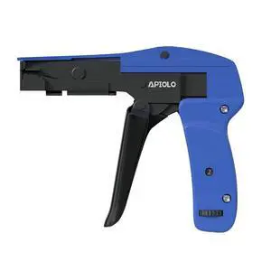 Cable Tie Gun, Ergonomic Hand Operated Fastening Zip Tie Gun, Adjustable Tension to Fasten, Cutting with 1-3 Tension Setting, Blue, 6.29 Inches Length Fastening Cable Tie Tool Cable Tie Gun, Ergonomic Hand Operated Fastening Zip Tie Gun, Adjustable Tension to Fasten, Cutting with 1-3 Tension Setting, Blue, 6.29 Inches Length Fastening Cable Tie Tool
