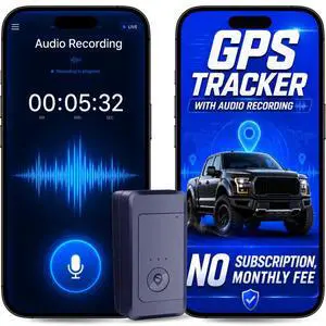 GPS Tracker for Vehicles No Subscription, Magnetic Car Tracker Device Hidden, Live Location, Tracking Device for Cars, SIM Card Included, 60-Day Battery, IP65 Waterproof, Geo-Fence, Route Playback GPS Tracker for Vehicles No Subscription, Magnetic Car Tracker Device Hidden, Live Location, Tracking Device for Cars, SIM Card Included, 60-Day Battery, IP65 Waterproof, Geo-Fence, Route Playback