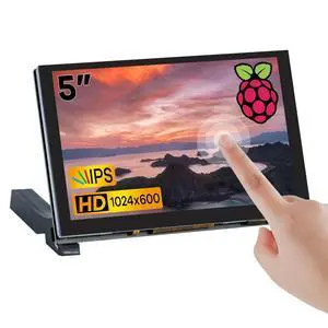 5 inches Touchscreen IPS LCD Display Panel 1024×600 HDMI Capacitive Screen for Raspberry Pi5/Pi4/Pi3/ZERO 2W, BB Black, Windows 5 inches Touchscreen IPS LCD Display Panel 1024×600 HDMI Capacitive Screen for Raspberry Pi5/Pi4/Pi3/ZERO 2W, BB Black, Windows