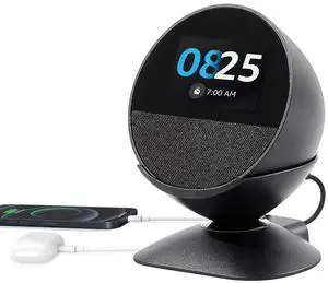 Adjustable Stand for Echo Spot (2024 Release) and Homepod Mini with USB-C and USB-A Charging Ports, 280 Degree Rotating Base and Anti-Slip Silicone Pad for Smartphones & More Adjustable Stand for Echo Spot (2024 Release) and Homepod Mini with USB-C and USB-A Charging Ports, 280 Degree Rotating Base and Anti-Slip Silicone Pad for Smartphones & More
