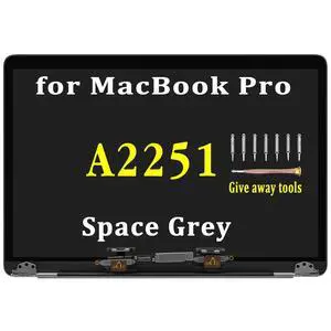 Replacement for MacBook Pro A2251 2020 EMC 3348 LCD Screen | Display Assembly Space Grey Replacement for MacBook Pro A2251 2020 EMC 3348 LCD Screen | Display Assembly Space Grey