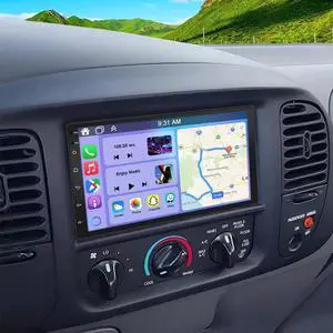 Android 14 Car Stereo for Ford F150 1997-2004 with Wireless CarPlay and Android Auto, 7 Inch IPS Touchscreen 2G+32G Double Din Car Radio Support Bluetooth GPS WiFi SWC FM SWC Mirror Link Backup Camera Android 14 Car Stereo for Ford F150 1997-2004 with Wireless CarPlay and Android Auto, 7 Inch IPS Touchscreen 2G+32G Double Din Car Radio Support Bluetooth GPS WiFi SWC FM SWC Mirror Link Backup Camera
