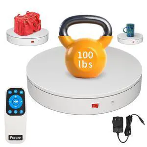 Remote-Controlled Motorized Electric Turntable,Rotating Display Stand,Speed-Adjustable Rotating Turntable,Multi-Mode 360° Photography Turntable for 3D Scan,Photography,Showcase(7.87inch/White) Remote-Controlled Motorized Electric Turntable,Rotating Display Stand,Speed-Adjustable Rotating Turntable,Multi-Mode 360° Photography Turntable for 3D Scan,Photography,Showcase(7.87inch/White)