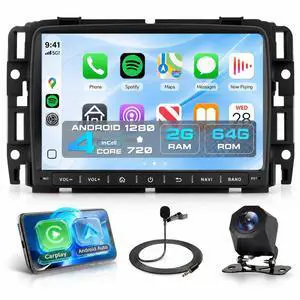 4Core 2G+64G Android 15 Car Stereo Radio for GMC Acadia 20132017/ for Chevrolet Traverse/Buick Enclave, Wireless CarPlay Android Auto, GPS WiFi, Touchscreen, Bluetooth, EQ, Backup Camera 4Core 2G+64G Android 15 Car Stereo Radio for GMC Acadia 20132017/ for Chevrolet Traverse/Buick Enclave, Wireless CarPlay Android Auto, GPS WiFi, Touchscreen, Bluetooth, EQ, Backup Camera