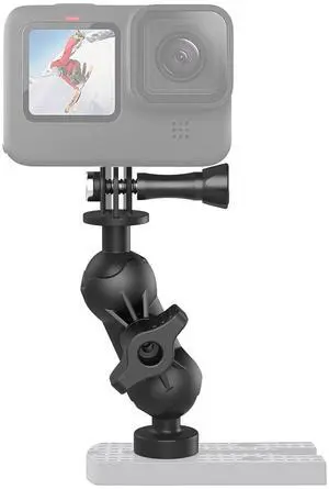 Universal Kayak Action Camera Mount 360 Degree Adjustable Kayak Rail Track Camera Holder Compatible with GoPro Three-Prong Mounts Universal Kayak Action Camera Mount 360 Degree Adjustable Kayak Rail Track Camera Holder Compatible with GoPro Three-Prong Mounts