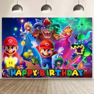 Wall Decor Backdrop for Birthday Decorations Kids Birthday Party Supplies (5x3ft) Wall Decor Backdrop for Birthday Decorations Kids Birthday Party Supplies (5x3ft)