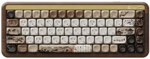 Mechanical Gaming Keyboard with Walnut Wooden Case, MU01 Mountain Seclusion 65% 68-Key RGB 2.4G Wireless/Bluetooth/Wired Hot-swappable Keyboard with PBT Dye-Sub Keycaps for Mac & Win Mechanical Gaming Keyboard with Walnut Wooden Case, MU01 Mountain Seclusion 65% 68-Key RGB 2.4G Wireless/Bluetooth/Wired Hot-swappable Keyboard with PBT Dye-Sub Keycaps for Mac & Win