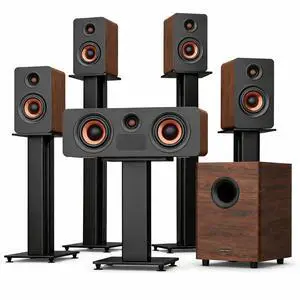 Flagship 5.1.4 Hi-Fi Surround Sound System with Dolby Atmos | 900W Home Theater Sound Bar for Smart TV, 25 Hz Subwoofer, Center Soundbar, 4 Surround Speakers for Living Room Movie Night Flagship 5.1.4 Hi-Fi Surround Sound System with Dolby Atmos | 900W Home Theater Sound Bar for Smart TV, 25 Hz Subwoofer, Center Soundbar, 4 Surround Speakers for Living Room Movie Night
