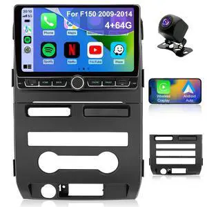 4+64G Car Radio for Ford F150 F-150 2009 2010 2011 2012 2013 2014, IPS Touch Screen Wireless CarPlay & Android Auto Stereo, 5G WiFi Bluetooth FM GPS DSP SWC Backup Camera, Type C Fast Charging 4+64G Car Radio for Ford F150 F-150 2009 2010 2011 2012 2013 2014, IPS Touch Screen Wireless CarPlay & Android Auto Stereo, 5G WiFi Bluetooth FM GPS DSP SWC Backup Camera, Type C Fast Charging