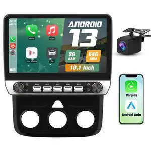 Car Radio Stereo Upgrade for Dodge RAM 1500/2500/3500 2013-2018, Android Head Unit with 10.1 Inch Touch Screen/Backup Camera/Wireless CarPlay & Android Auto/Mirroring/Wi-Fi/Bluetooth/SWC/FM/AM Car Radio Stereo Upgrade for Dodge RAM 1500/2500/3500 2013-2018, Android Head Unit with 10.1 Inch Touch Screen/Backup Camera/Wireless CarPlay & Android Auto/Mirroring/Wi-Fi/Bluetooth/SWC/FM/AM