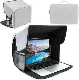 Laptop Sun Shade, Fits 13-16 inch Laptop | Anti-Sun, Anti-Glare, Heat & Contrast Protection,Freestanding with Pocket,Fits Working Outside,Travel, Beach Laptop Sun Shade, Fits 13-16 inch Laptop | Anti-Sun, Anti-Glare, Heat & Contrast Protection,Freestanding with Pocket,Fits Working Outside,Travel, Beach